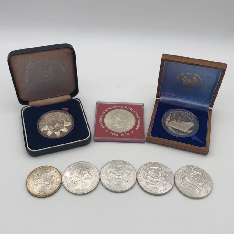 シンガポール銀貨10ドル5ドル