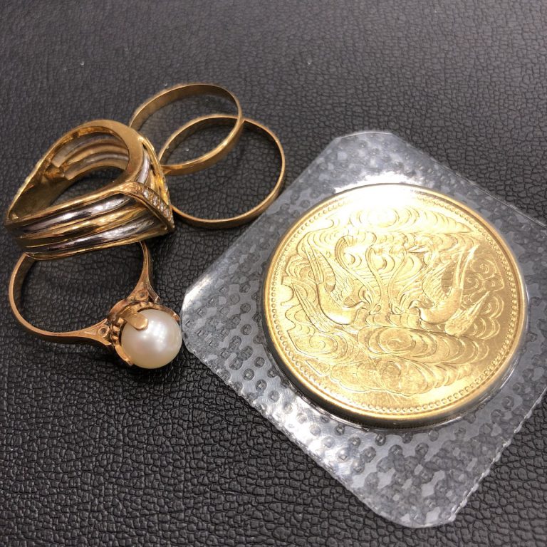 10万円金貨 / K18・Pt900リング