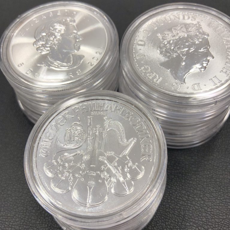 外国銀貨まとめ（メープル・ウィーン・ブリタニア）